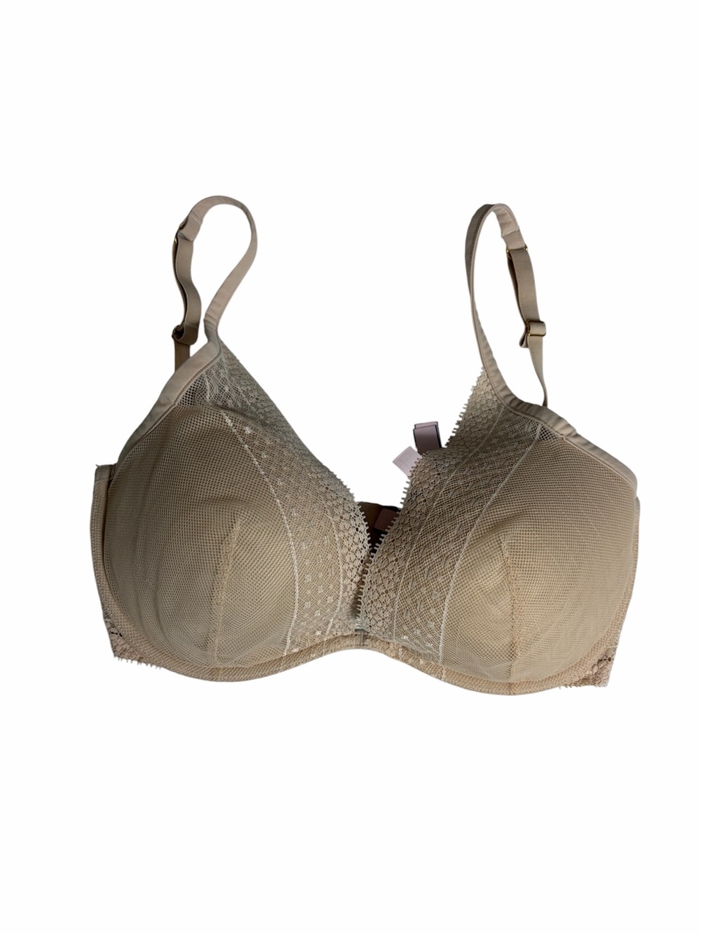 Victoria’s Secret nude  mesh incredible plunge underwire bra size 32DDD/ F70